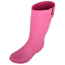 (UK4, Pink) ABSOLUTE FOOTWEAR Slip On Waterproof Rubber Rain Winter Wellington Welly Boots