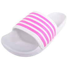 (UK6.5, White) ABSOLUTE FOOTWEAR Slip On Practical Summer Holiday Beach Pool Sea Sliders Mules Sandals