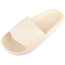 (UK3-4, Cream) ABSOLUTE FOOTWEAR Slip On Chunky Summer Holiday Light Weight Mule Sliders Sandals
