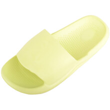 (UK3-4, Lemon) ABSOLUTE FOOTWEAR Slip On Chunky Summer Holiday Light Weight Mule Sliders Sandals