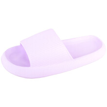 (UK5-6, Lilac) ABSOLUTE FOOTWEAR Easy Slip On Summer Beach Open Toe Flip Flop Slider Sandal Mules