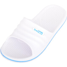 (UK8, White) ABSOLUTE FOOTWEAR Easy Slip On Durable Summer Holiday Sports Slider Mules