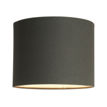 (Single) Litecraft Leyton Drum Lampshade Dark Grey
