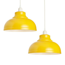 (2 Pack) Litecraft Essie Pendant & Shade, Ochre