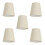 (5 Inch, 5 Pack) Litecraft Muriel Lampshade, Beige 1