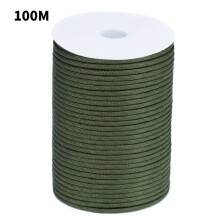 (Green)300 Fuß 100 m 4 mm 7 Strang Kern Paracord Fallschirmschnur Camping Zelt Seil Outdoor