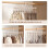 (Gray White Halfhook)Portable Plastic Clothes Tie Holder With Modern Style For Bedroom And Wardrobe 4