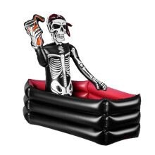 Inflatable Skeleton Drink Cooler, Halloween Party Beverage Ice Tub For Yard Balcony Decoration