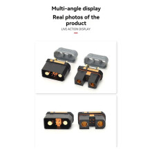QS10 240A Drones Lithium Power Supply Charging Connector 750V Weldable Automotive 4-10AWG Anti Ignition Plug Female