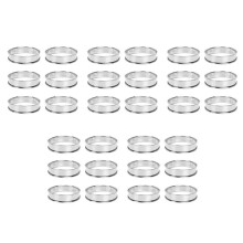30PCS Cooking Round Cake Ring Mold, Stainless Steel Muffin Tart Rings, Metal Molds Double Rolled Crumpet Circular Pastry
