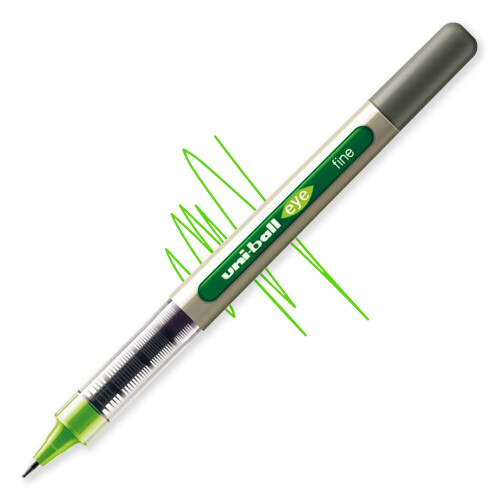 Uni-Ball (Light Green, 3) uni-ball EYE UB-157E Rollerball 0.7mm Pens 2