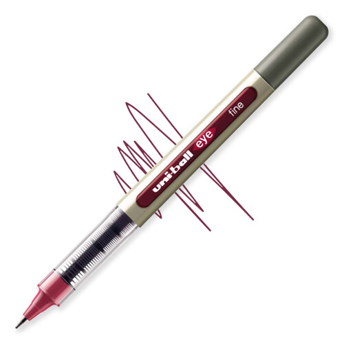 Uni-Ball (Wine Red, 5) uni-ball EYE UB-157E Rollerball 0.7mm Pens 2