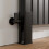 Floor Mounting Radiator Leg Kit Support for Double Flat Panel Radiators, Matt Black 2