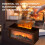 Aromatherapy Diffuser Simulation Fireplace with Dynamic Flame Effect Colorful Aromatherapy Diffuser for Home & Office B 4