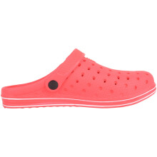 (UK3, Red) ABSOLUTE FOOTWEAR Slip On Garden Summer Pool Clogs Shoes, Adjustable Back Strap