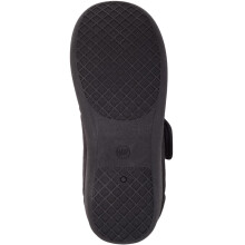 (UK6, Black) ABSOLUTE FOOTWEAR Soft Lycra Easy Slip On Touch and Close Wide Fitting Slippers
