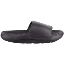 (UK7-8, Black) ABSOLUTE FOOTWEAR Slip On Chunky Summer Holiday Light Weight Mule Sliders Sandals