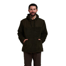 Jack Pyke Men’s Sherpa Fleece Hoodie Gen 2 Dark Olive, XXL