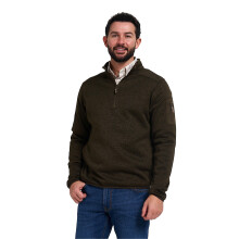 JACK PYKE Melange Quarter Zip Fleece Long sleeve Green Fleck Medium