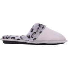 (UK7-8, Grey) ABSOLUTE FOOTWEAR Slip On Lightweight Mule Style Slippers Sliders Animal Print