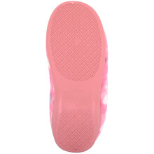 (UK4, Pink) ABSOLUTE FOOTWEAR Easy Slip On Soft Wide Fit Moccasin Style Heart Design Slippers