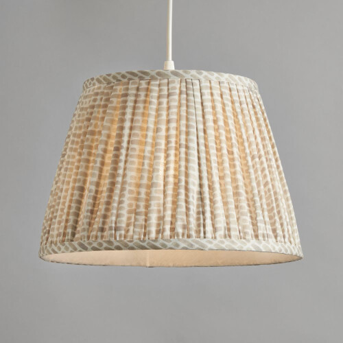 Litecraft Hedley Ruched Pleated Lampshade, Sage 2