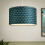 (Teal) Litecraft Bobby Bee Print EasyFit Lampshade 2