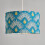 (Blue) Litecraft Linzy Leaf Print Drum Lampshade 3