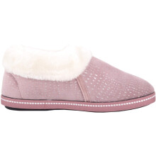 (UK3, Pink) ABSOLUTE FOOTWEAR Slip On Super Soft Fleeced Lined Glittery Sparkly Bootie Slipper