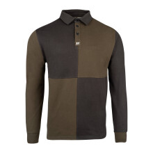 JACK PYKE Mens Long Sleeve Rugby Shirt Green X-Large
