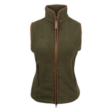 JACK PYKE Ladies Sherpa Fleece Gilet Olive Medium