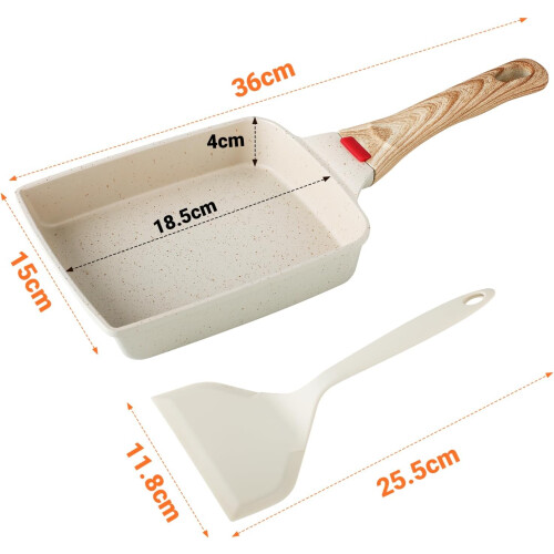 Tamagoyaki Pan - Non Stick Omelette Frying Pan - Egg Roll Pan 1
