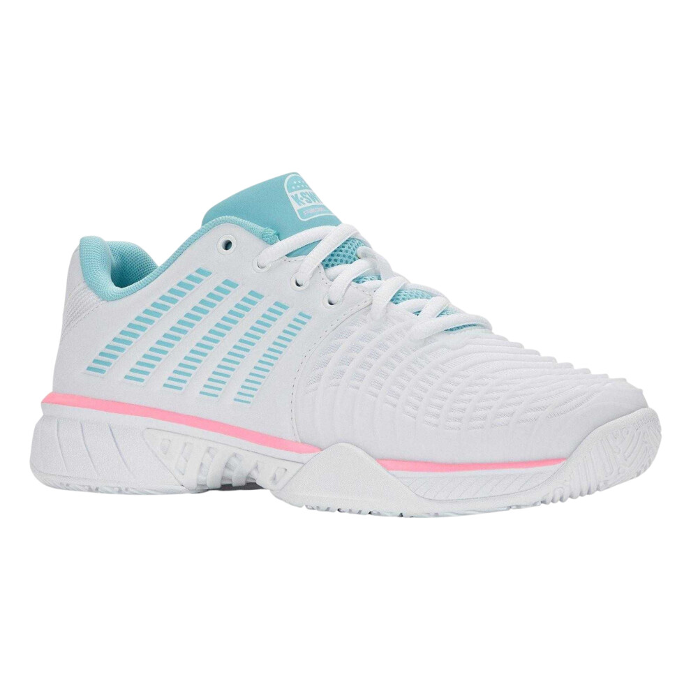 K-Swiss (4 Uk, White/Neon Pink) Womens/Ladies Express Light 3 Padel Shoes