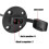 4x Solar  SAE Socket Sidewall Port, SAE Cable Quick Connect Panel Mount Universal Flush-Mountable Connector 1