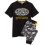 DC Comics (Small) DC Comics Batman Short Sleeve Long Leg Pyjama Set (Mens Black) 1