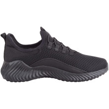 (UK4, Black) ABSOLUTE FOOTWEAR Breathable Mesh Lace Up Sports Excersise Trainers