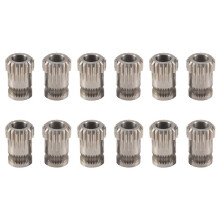 12Pcs Extruder Gears MK8 Stainless Steel Double Extrusion Wheels Bowden Gear 3D Printer Part for CR10 3