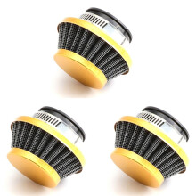 3pcs 42MM Air Filter for 47Cc 49Cc Super Pocket Bike Upgrade Kit Dirt Bike Atv Quad Aluminium Air Filter Gold