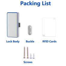 6X Hidden Cabinet Lock, NFC RFID Electronic DIY Child Safety Proofing Lock for Cabinet Drawer Locker Cupboard
