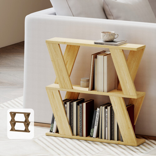 (Dark Oak) Levede Slim Side Table Modern Sofa End Bedside