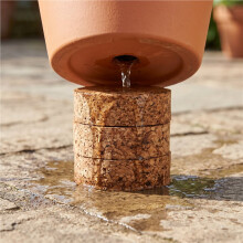 30 Pcs Plant Pot Mat Risers with Non Slip Effect Indoor Outdoor Solid Corkwood Planter Pot Lifters for Plants Flowers