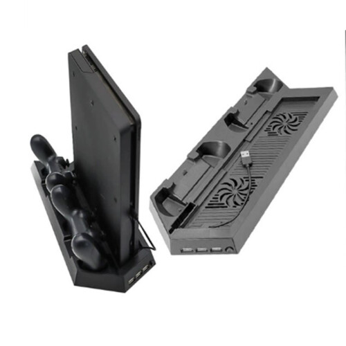 For PS4 Vertical Stand and Cooling Station Fast Controller Charger Vertical Cooler System for  4 Console