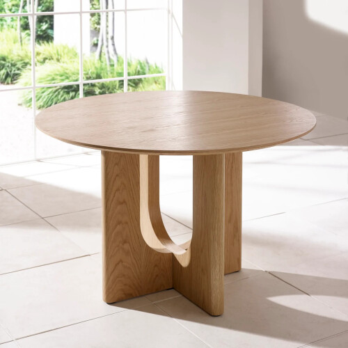 Cellini Oak 120cm Round Dining Table 1