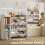 Toy Storage Unit with 8 Removable Bins, Storage Shelves, Cabinet, White 6