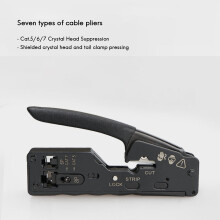 3X Network Cable Crimper RJ45 Crimp Tool Cutter Stripper for Rj45 Cat7 Cat6 Cat5 Rj11 Rj12 Connector Crimper Pliers