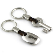 Couple Keyring, Keychain, Key lock(1pair, silver)
