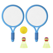 Kids Tennis Racket Children Badminton Racket with Tennis and 2 Shuttlecocks for Kid Toddler Outdoor Indoor Sport orange color