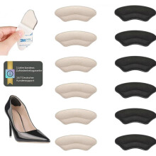 6 Pairs Comfortable and Soft - Anti-Slip Heel Protection to Prevent Blisters, Heel Spurs and Friction - Heel Pads, Unisex Heel Pads -GSL