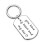 Stainless steel keychain Valentine's Day gift for couples 1