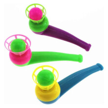 Ball Blowing Pipe, Educational Breath Blow Game Balancing Ball Toy, Interactive Children Gathering Props
